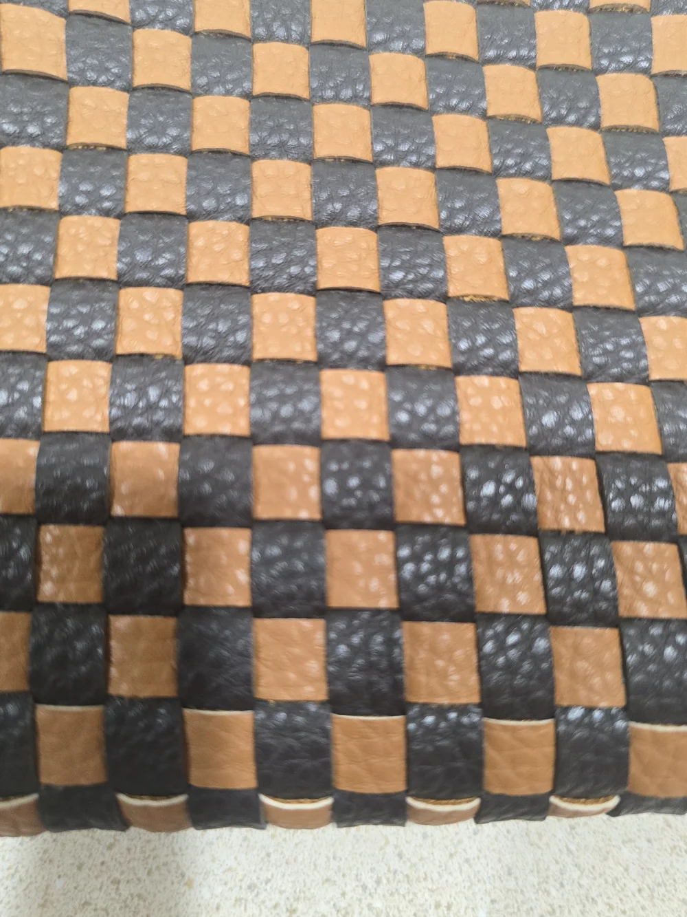 Pretty Simple Brown & Black Check Zip Card Holder